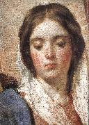 VELAZQUEZ, Diego Rodriguez de Silva y Detail of  Virgin Mary wearing the coronet France oil painting artist